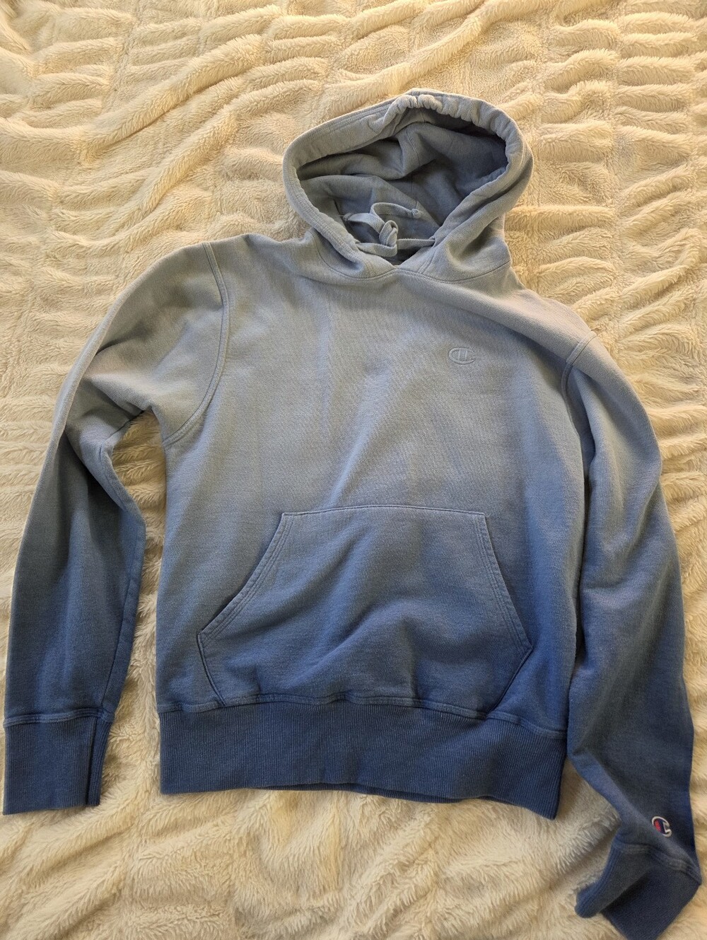 Champion dip-dye / ombré pullover hoodie featuring a distinct